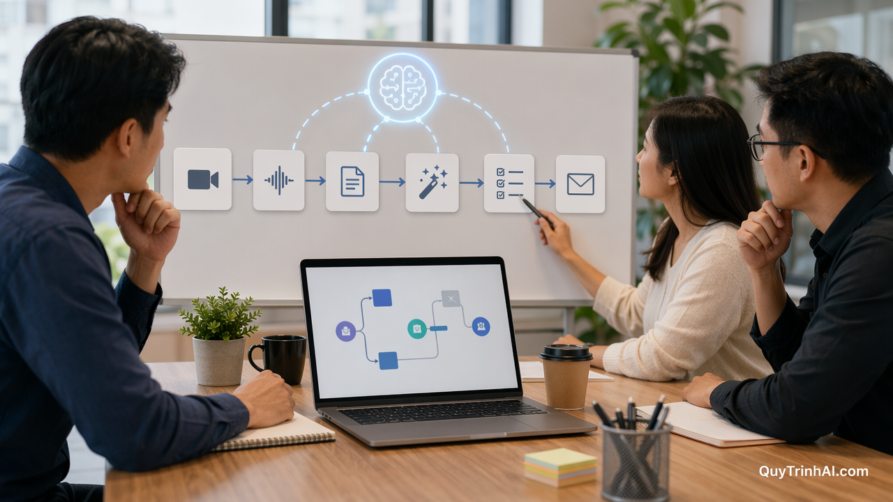 AI tóm tắt cuộc họp: Hướng dẫn cấu hình tự động ghi biên bản