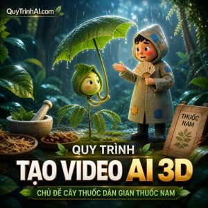 Quy trình tạo Video AI 3D chủ đề cây thuốc dân gian (thuốc nam)