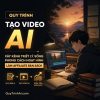 Quy trình tạo video xây kênh triết lý sống phong cách hoạt hình, làm affiliate bán sách